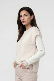 Strickpullunder mit Lurex