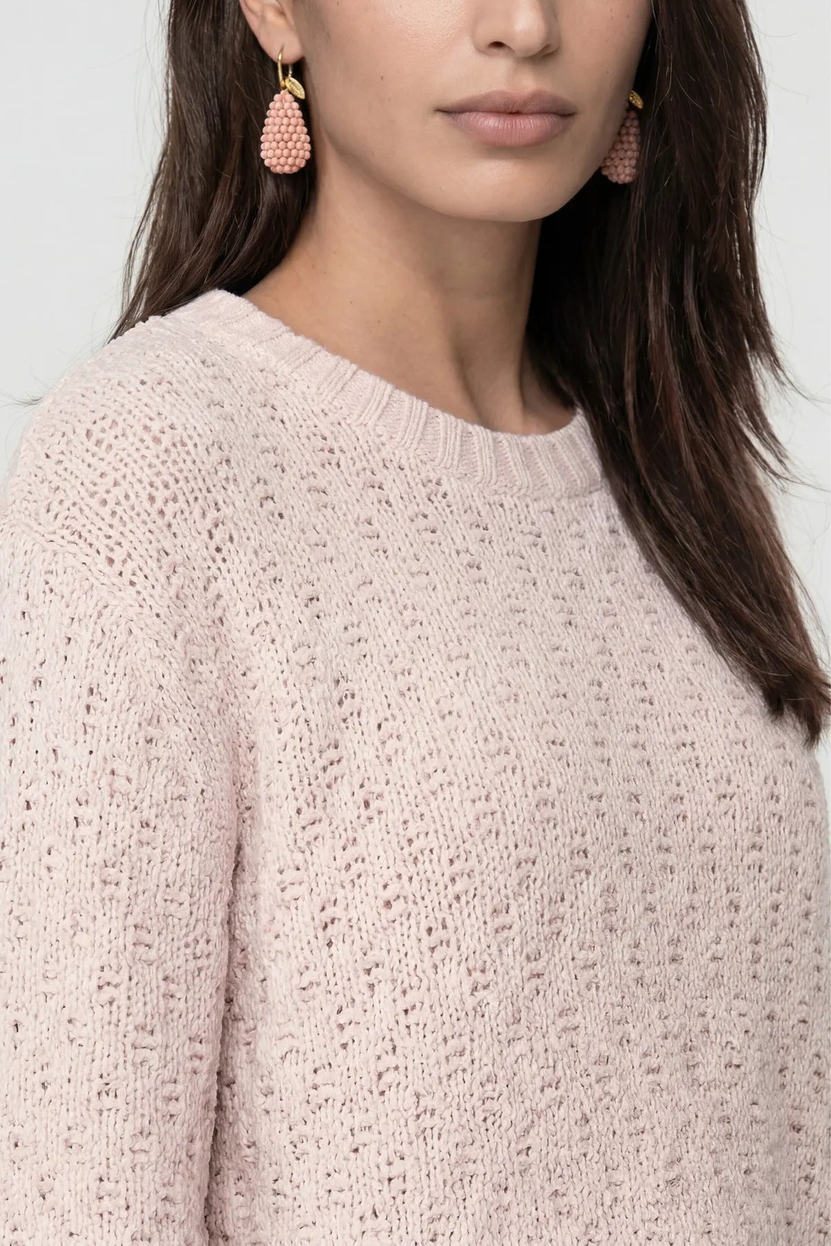 Strickpullover mit Rundhalsausschnitt
