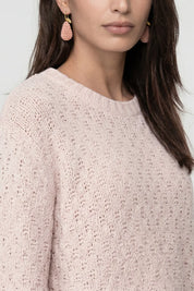 Strickpullover mit Rundhalsausschnitt