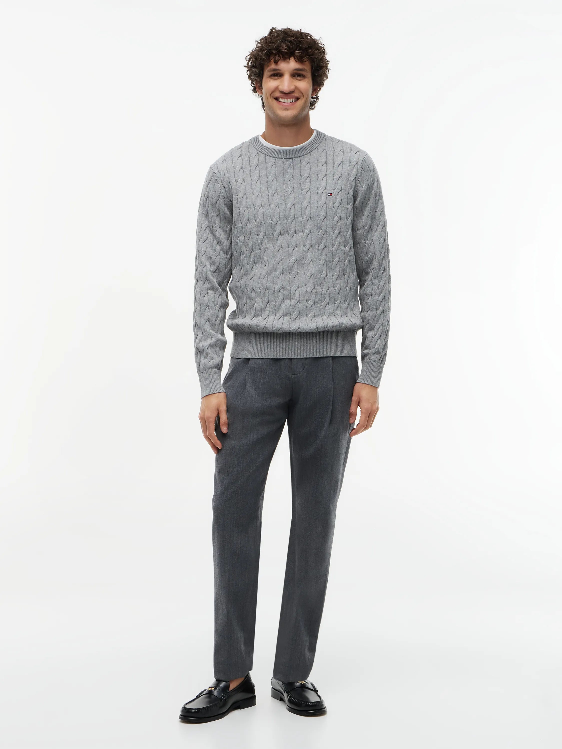 Feinstrickpullover mit Musterung