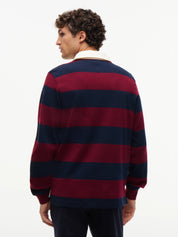 Langarmshirt aus Baumwolle gestreift