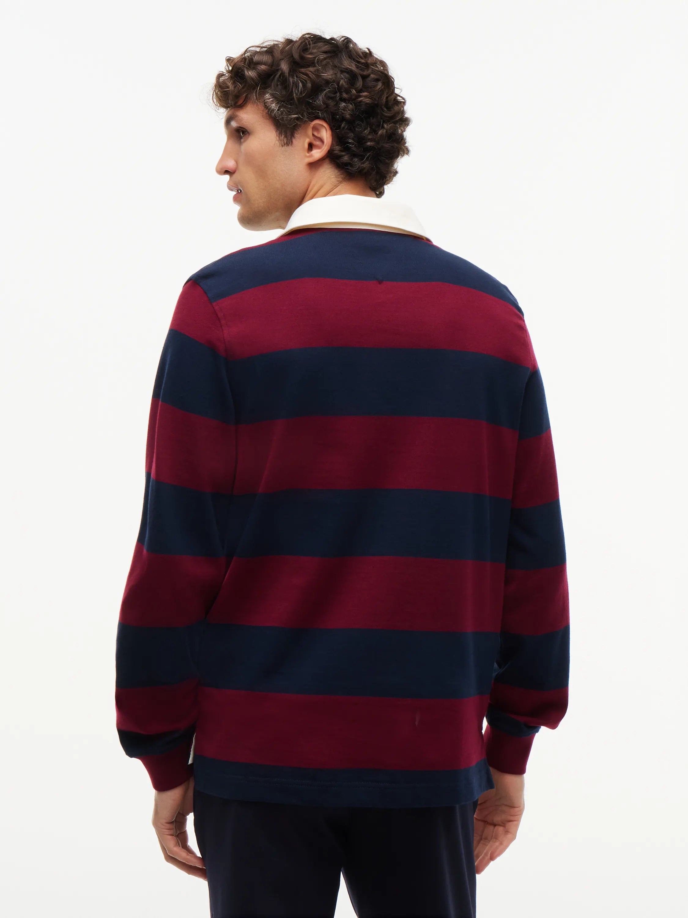 Langarmshirt aus Baumwolle gestreift