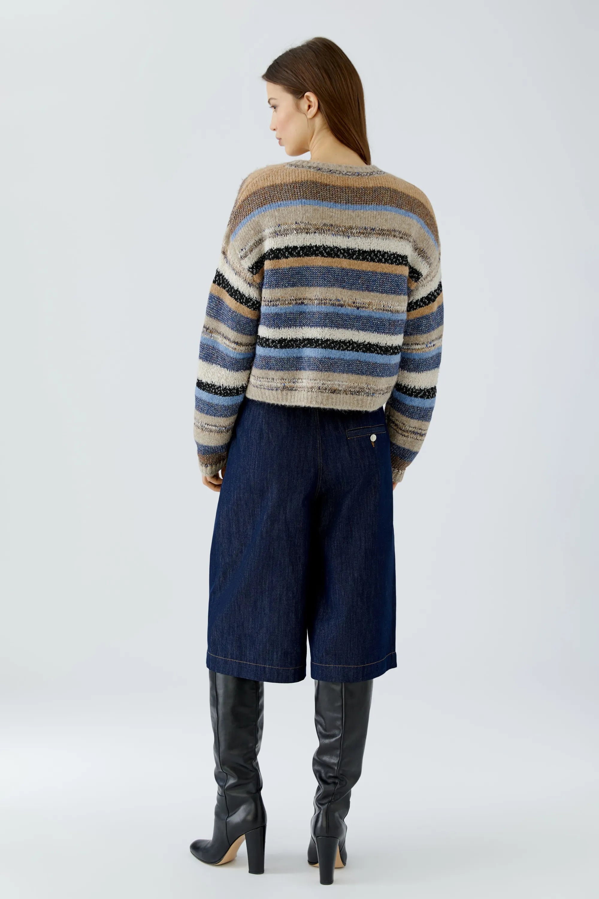 Strickpullover gestreift