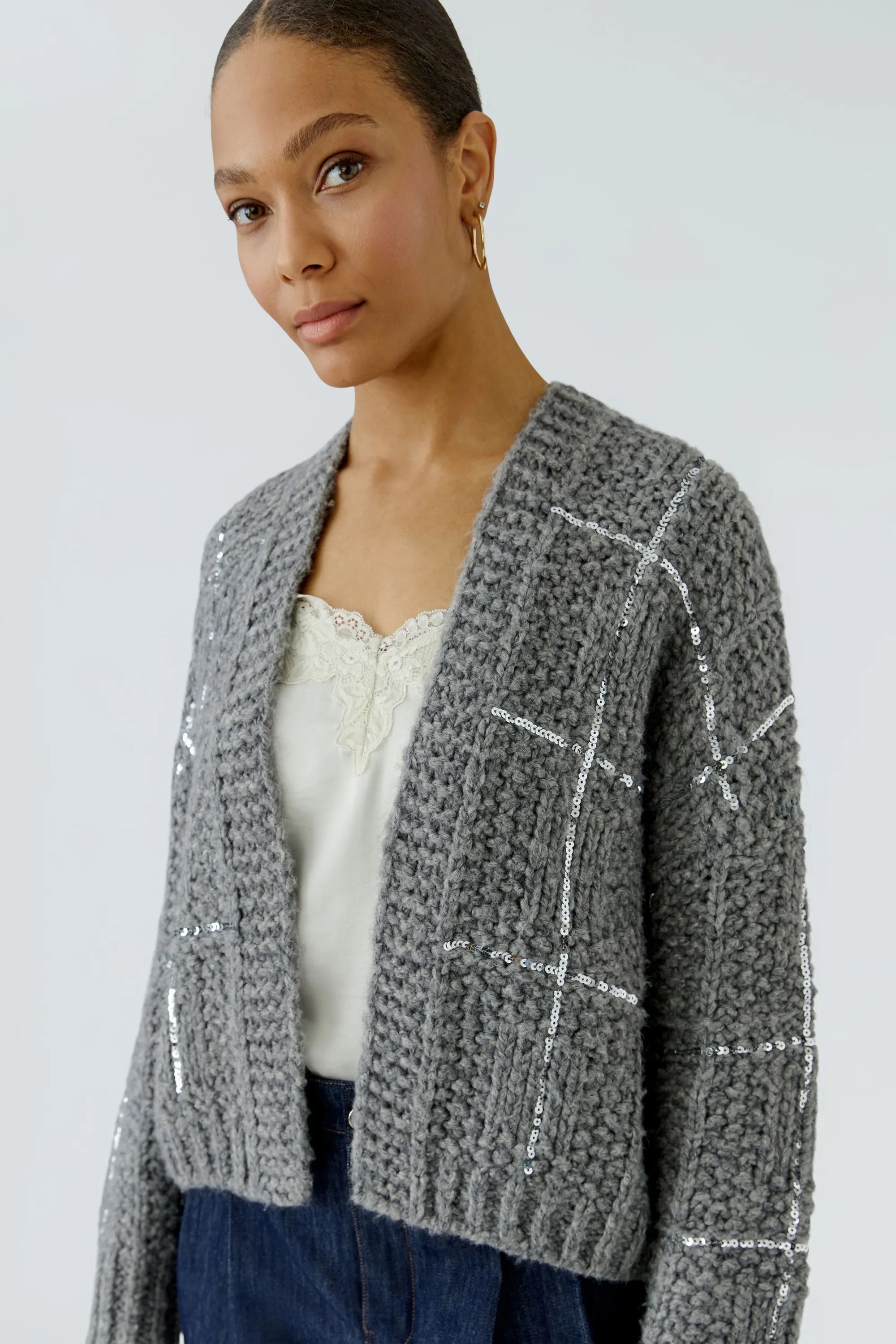 Strickjacke aus Wollmix