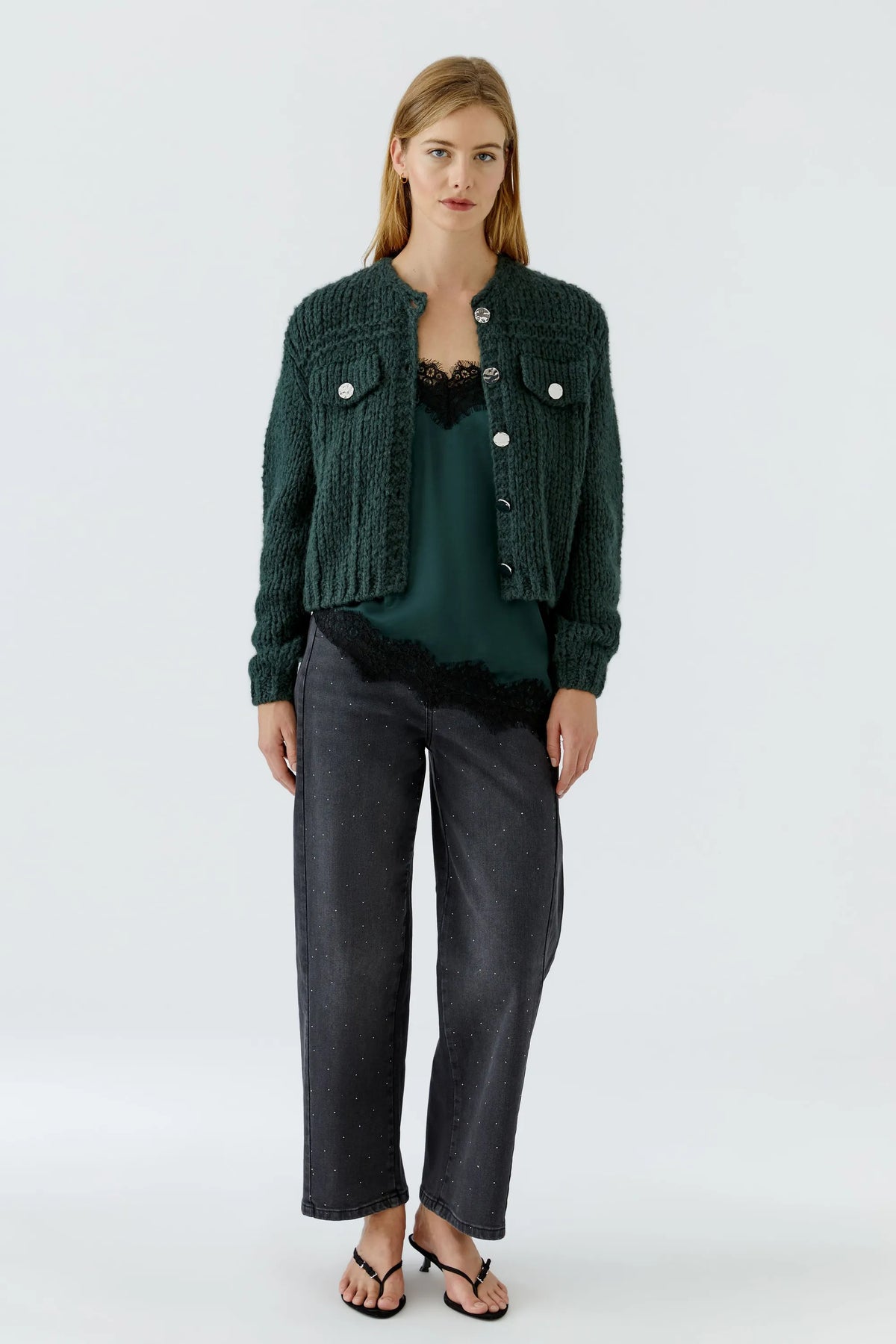 Strickjacke Relaxed Fit