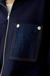 Scuba-Jacke im Blouson Stil