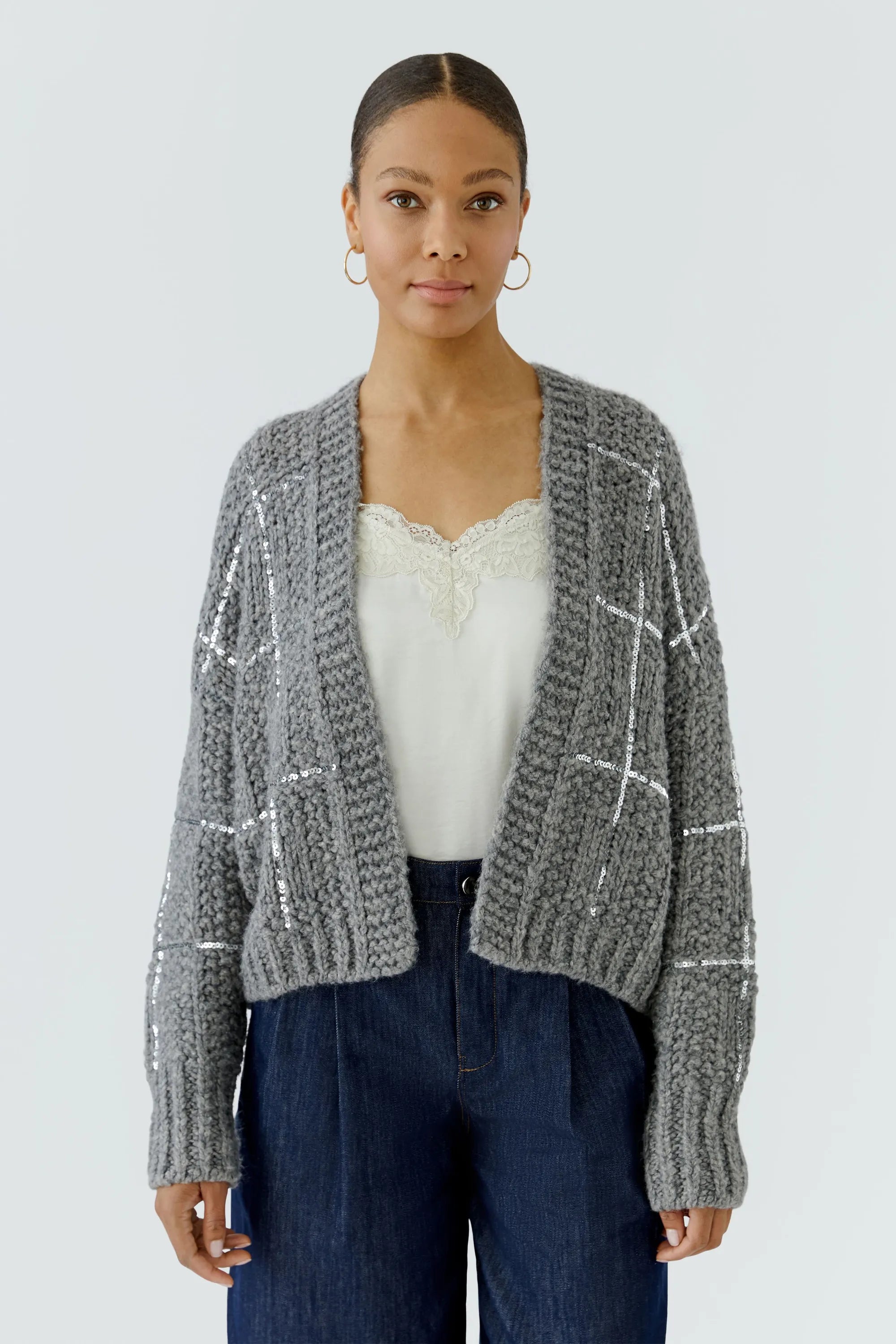 Strickjacke aus Wollmix