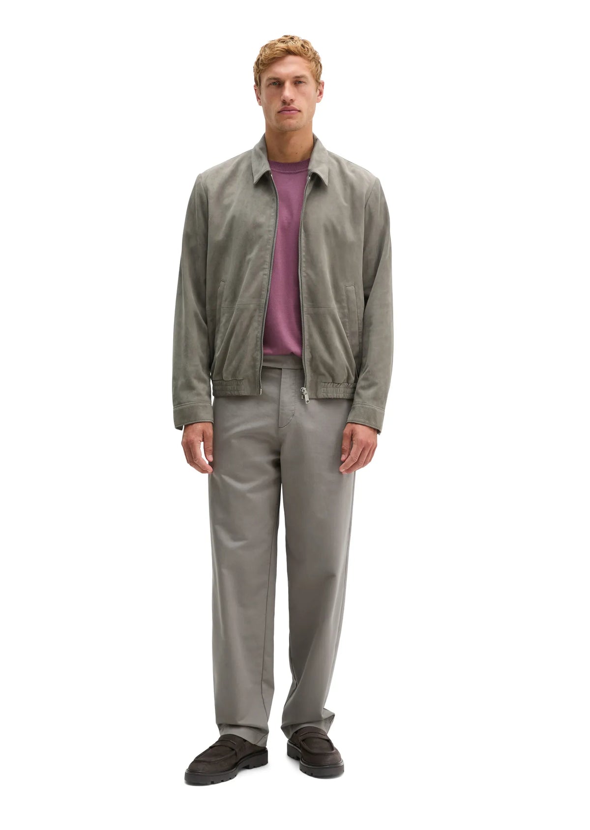 Lederjacke Regular Fit