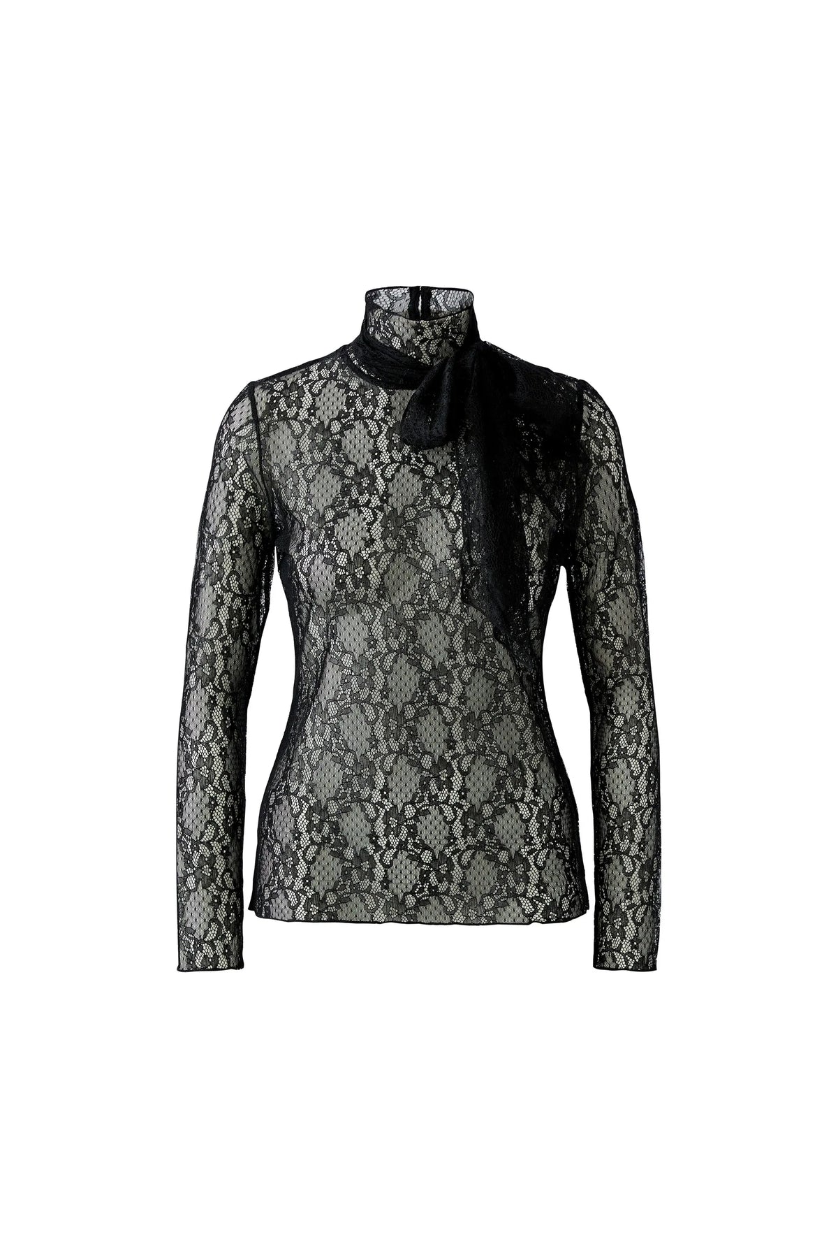 Langarmshirt  mit Stehkragen