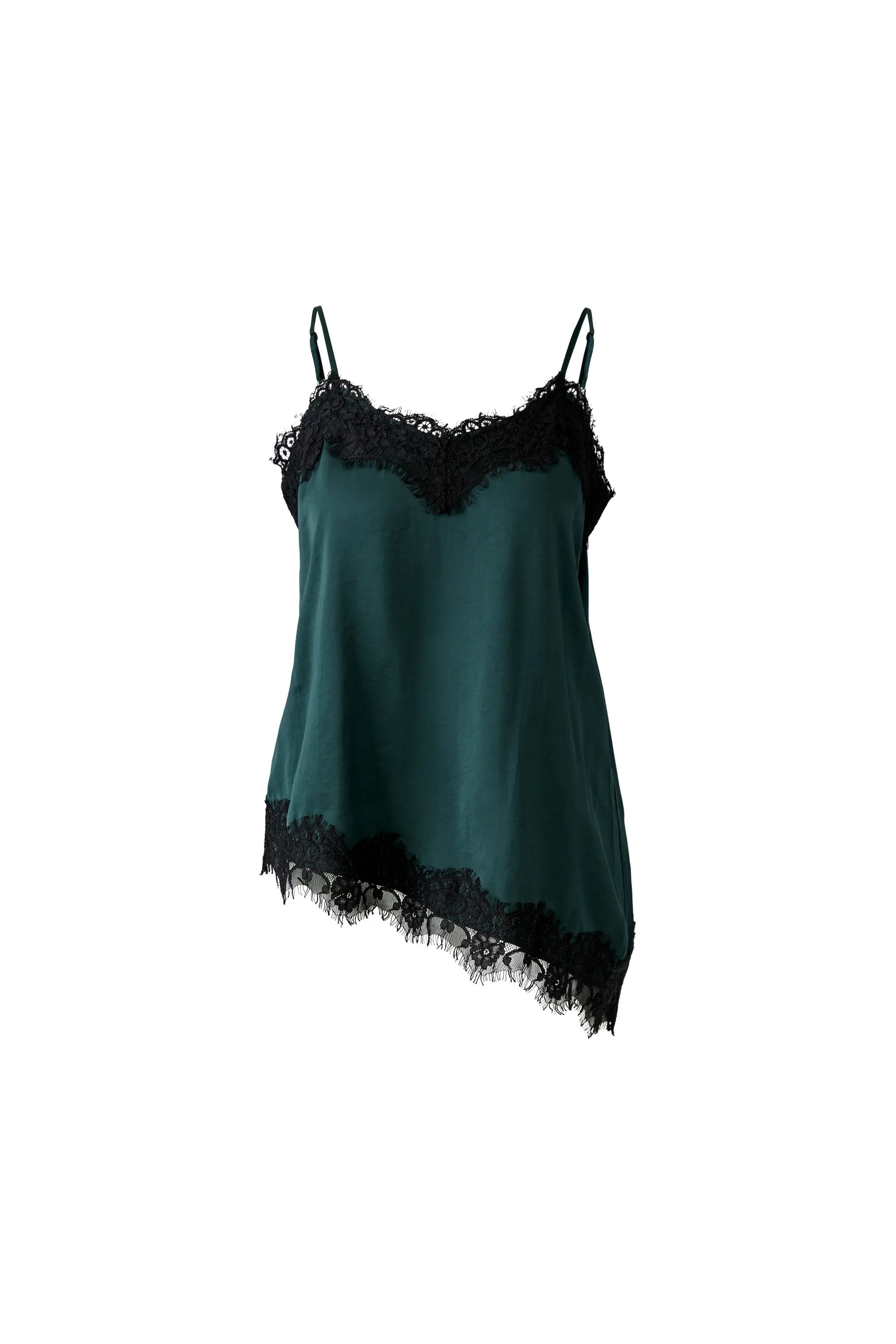 Satintop mit Spitze