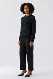 Strickpullover mit Rundhalsausschnitt
