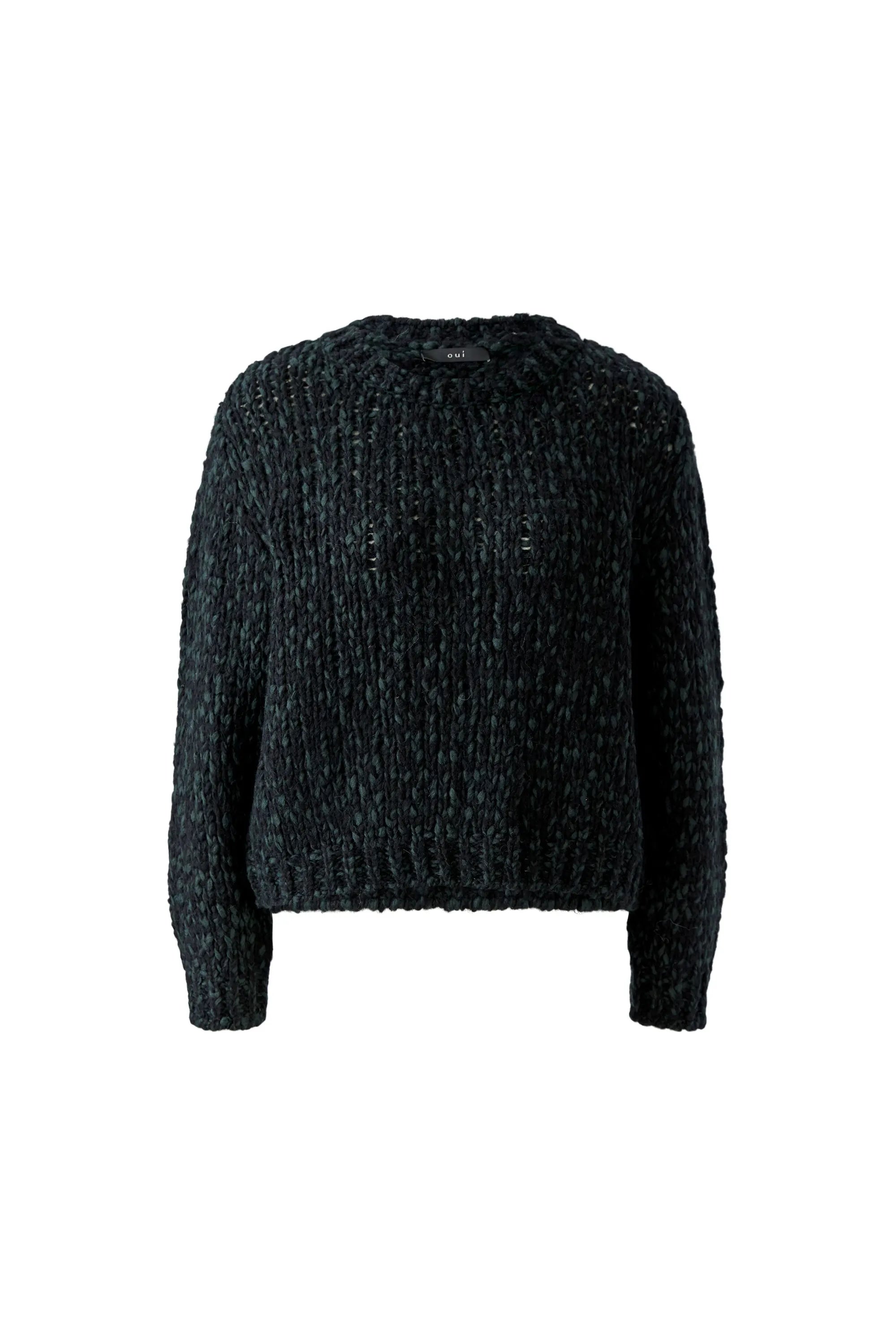 Strickpullover mit Rundhalsausschnitt