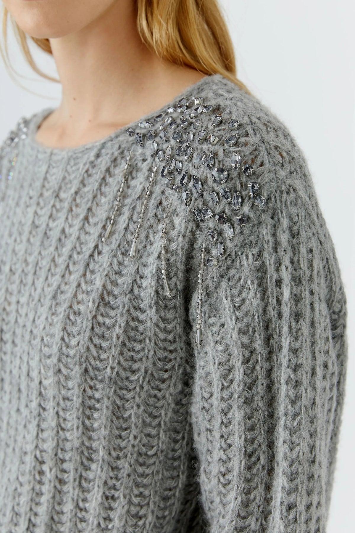 Strickpullover meliert