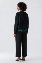 Strickpullover mit Rundhalsausschnitt