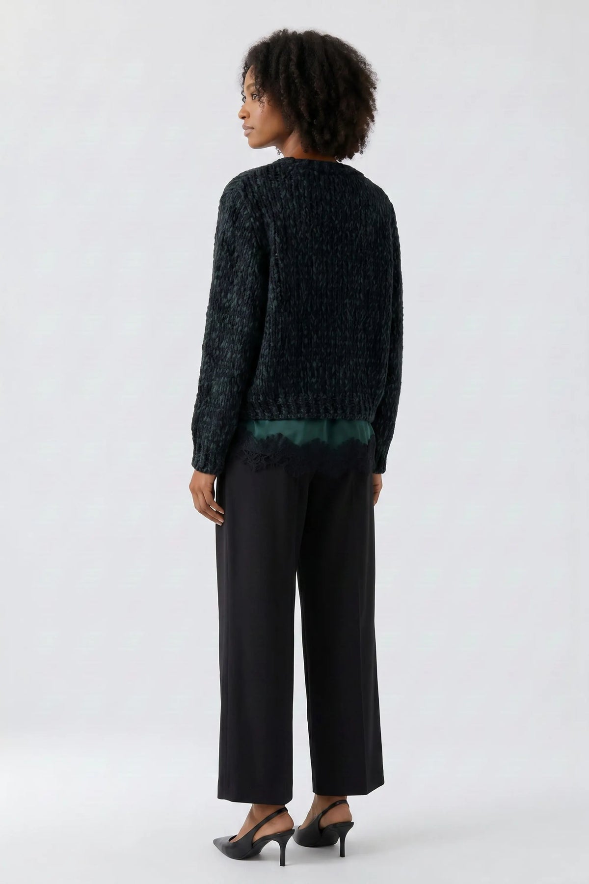 Strickpullover mit Rundhalsausschnitt