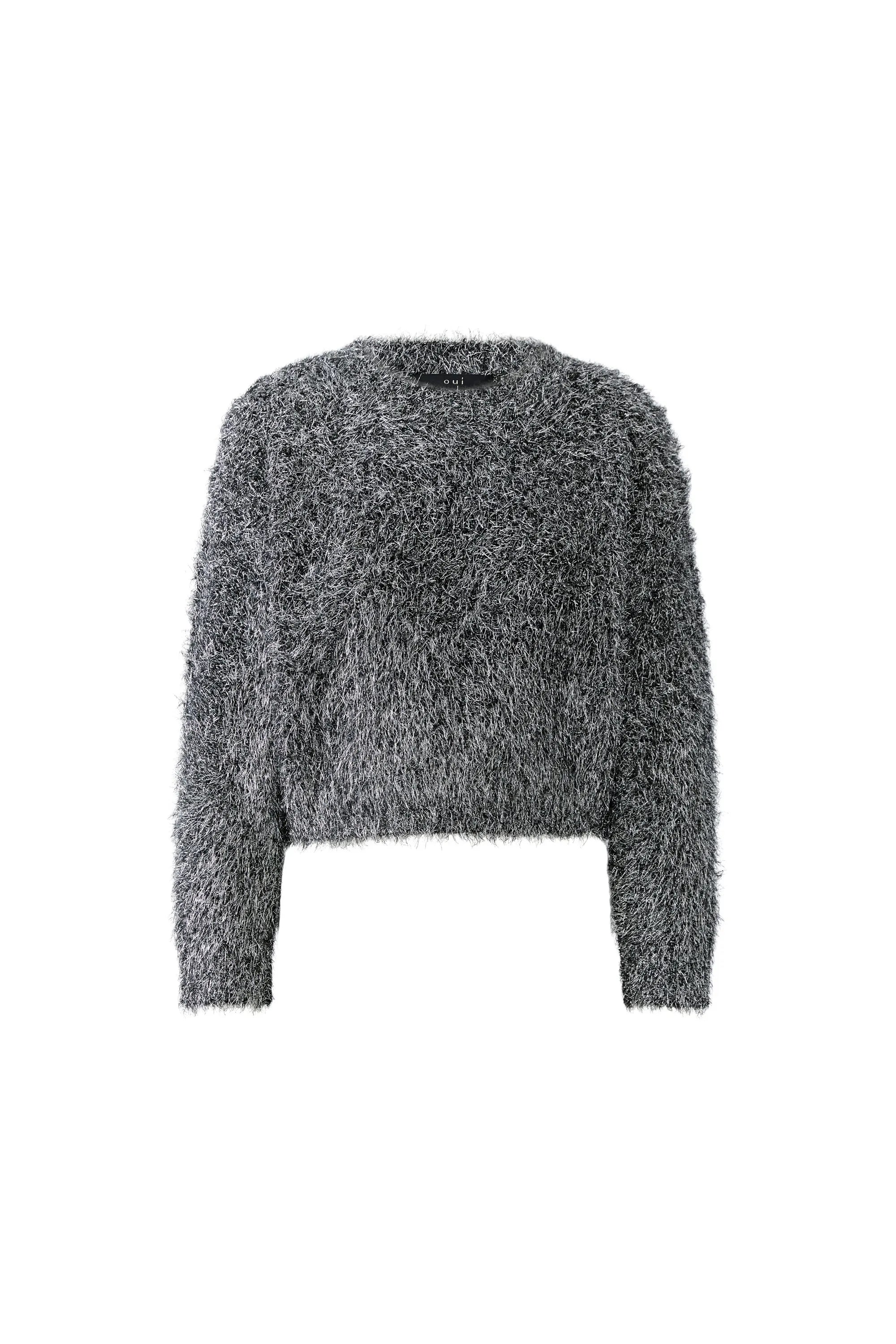 Strickpullover mit Rundhalsausschnitt