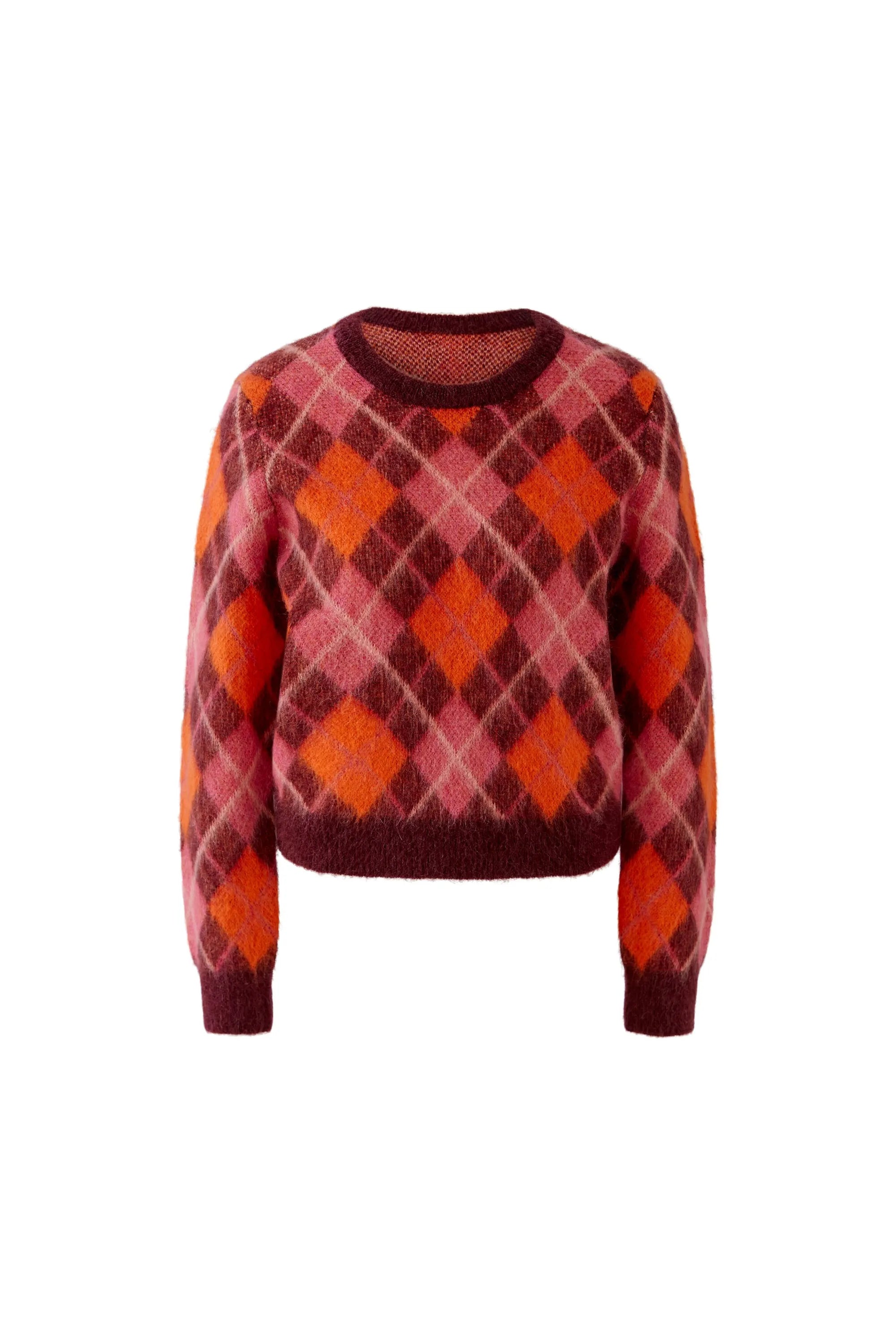 Strickpullover mit Rautenmuster