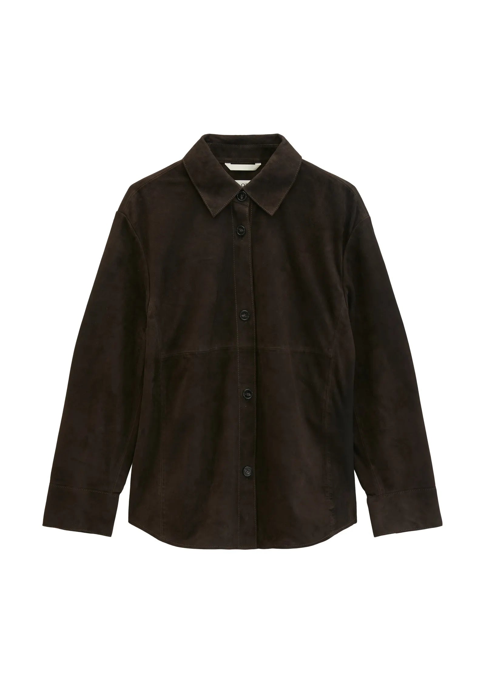 Lederbluse Regular Fit