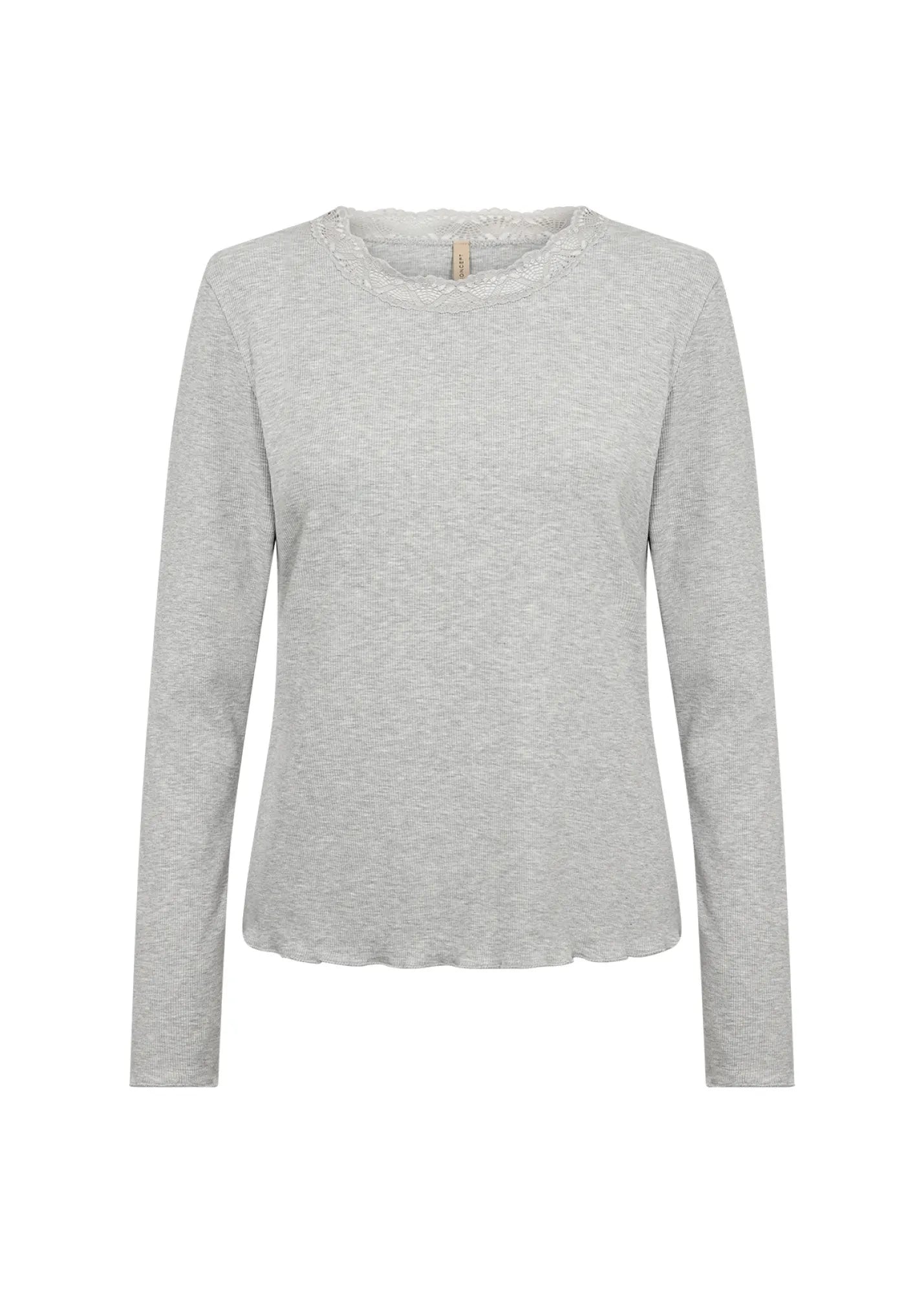 Ripp-Langarmshirt aus Baumwollmix