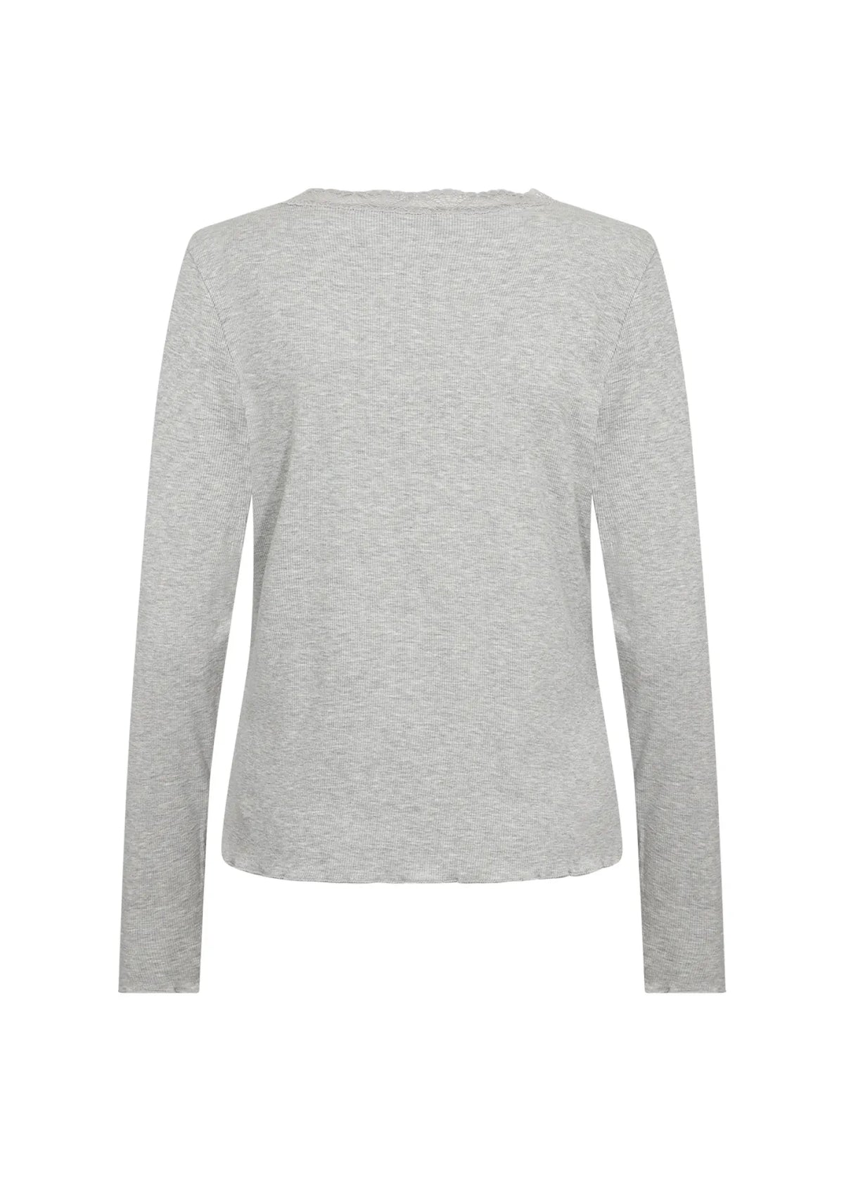 Ripp-Langarmshirt aus Baumwollmix