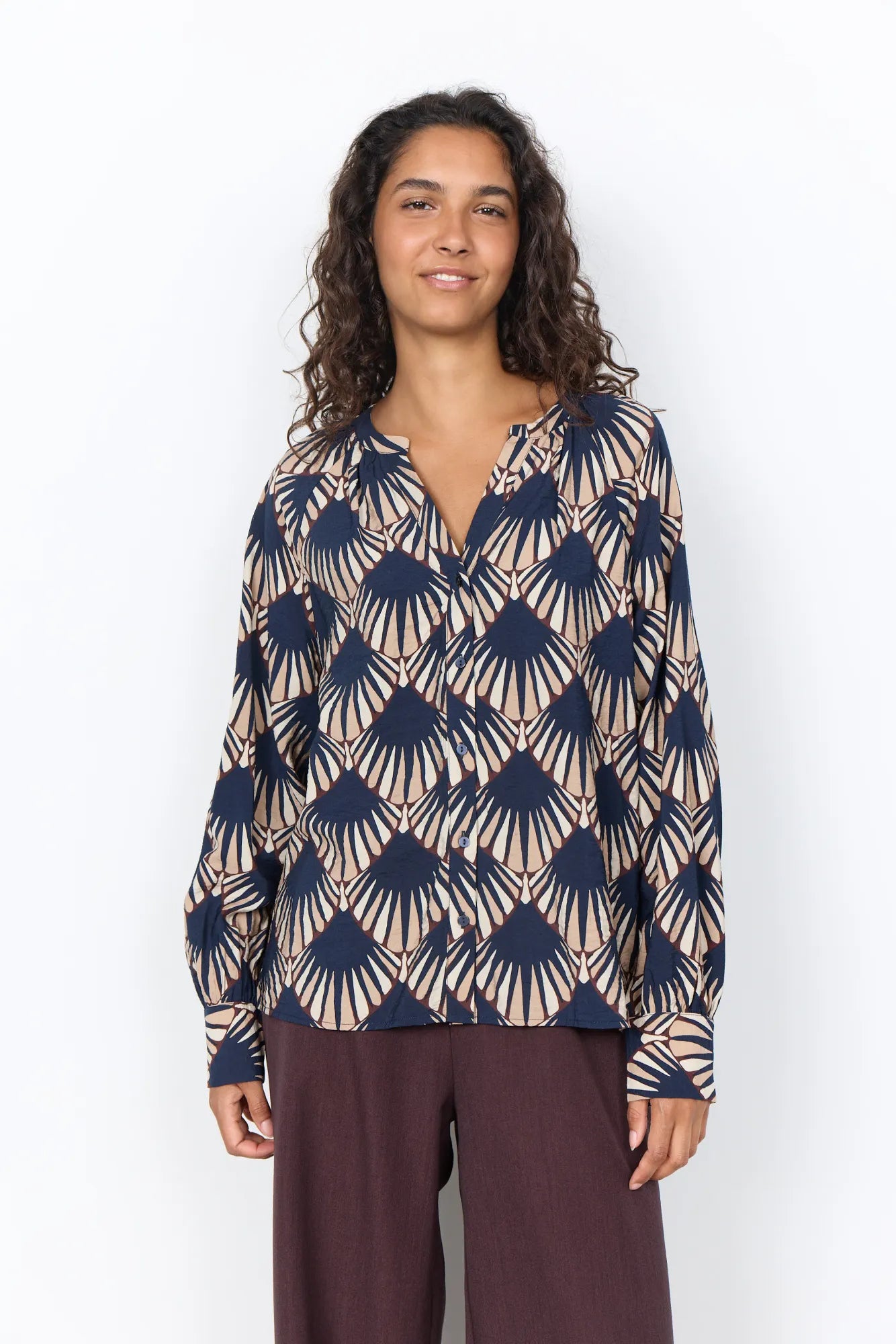Schlupfbluse aus Viskosemix