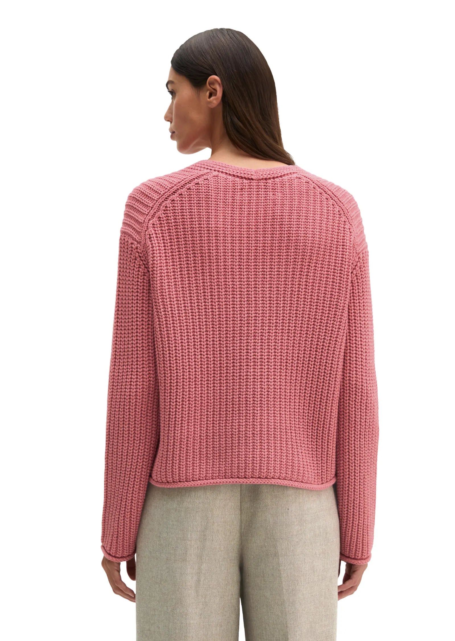 Strickpullover aus Baumwollmix
