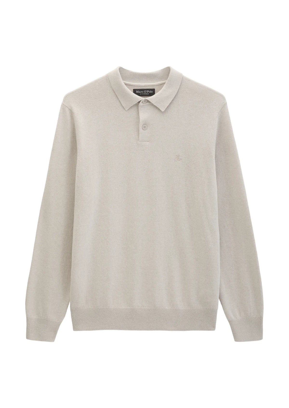Strick-Poloshirt aus Schurwoll-Mix
