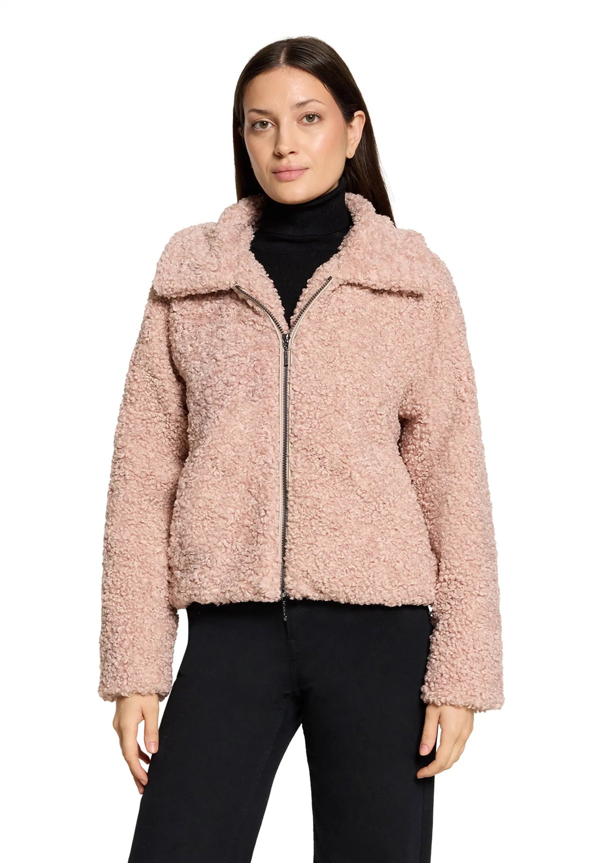 Plüschjacke in Schaf-Optik