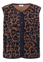 Weste in Teddy-Optik