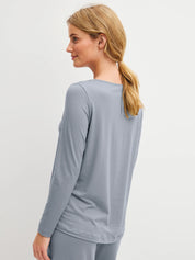 Langarmshirt aus Lyocellmix