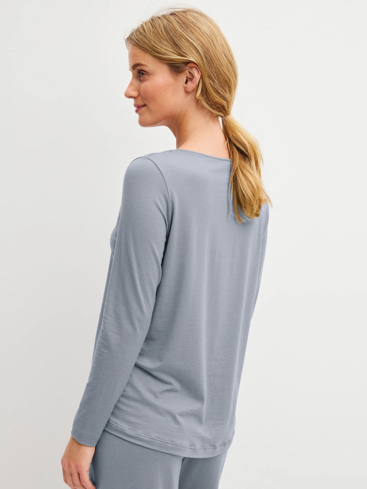 Langarmshirt aus Lyocellmix