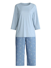 Schlafanzug mit 3/4-Hose