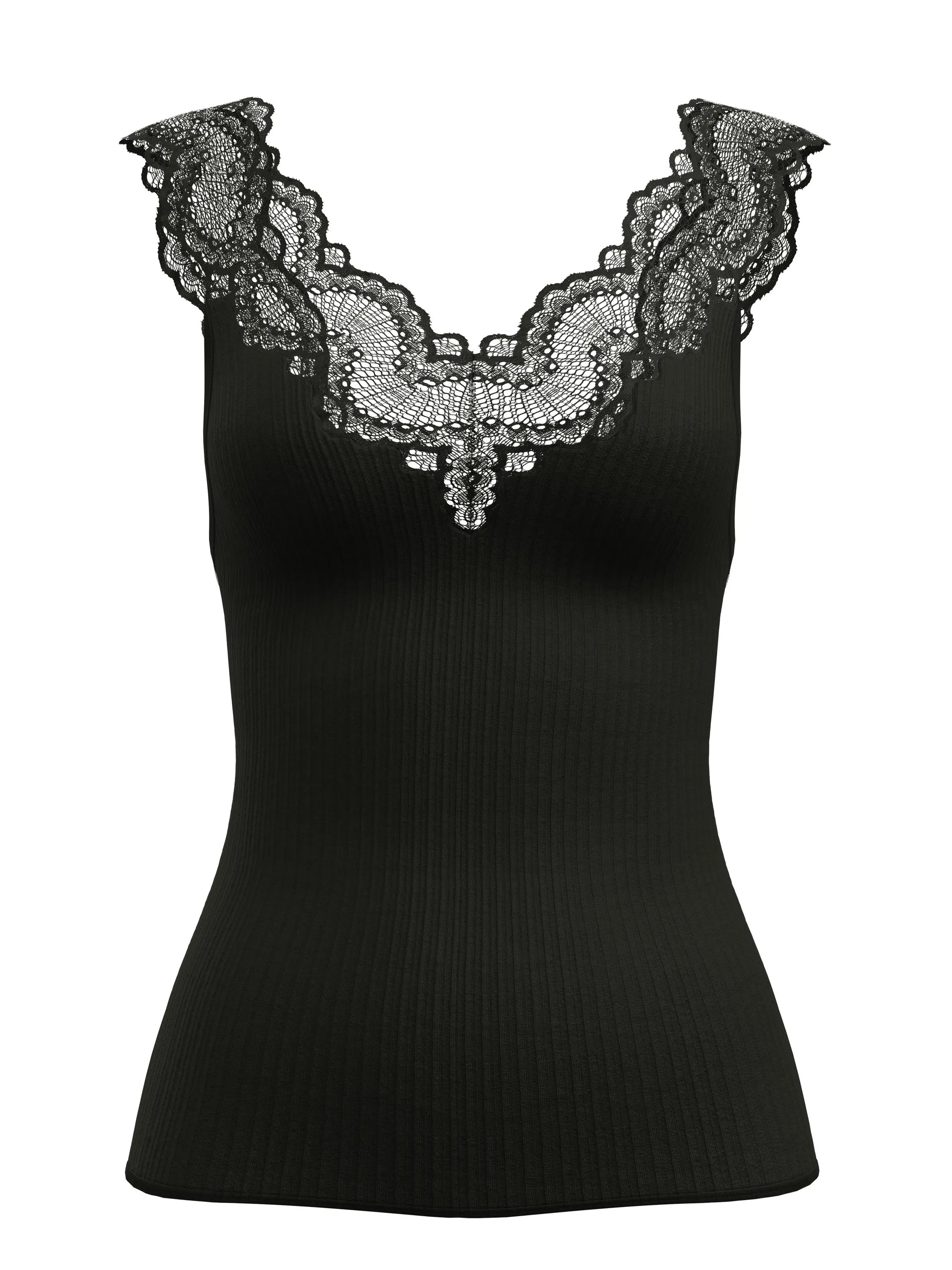 Top aus Modal mit Spitze