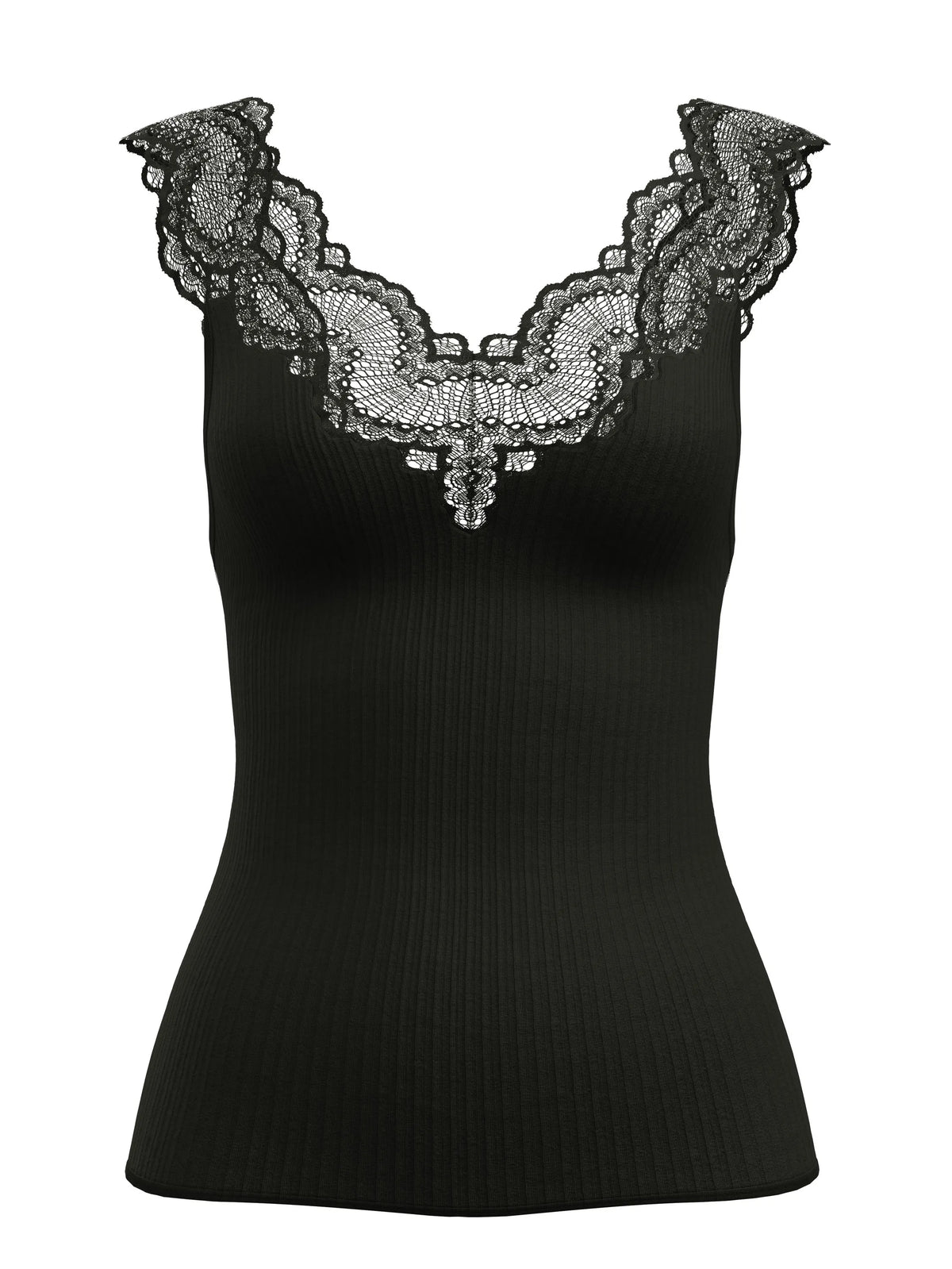 Top aus Modal mit Spitze