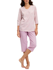 Pyjama 3/4 aus Baumwolle