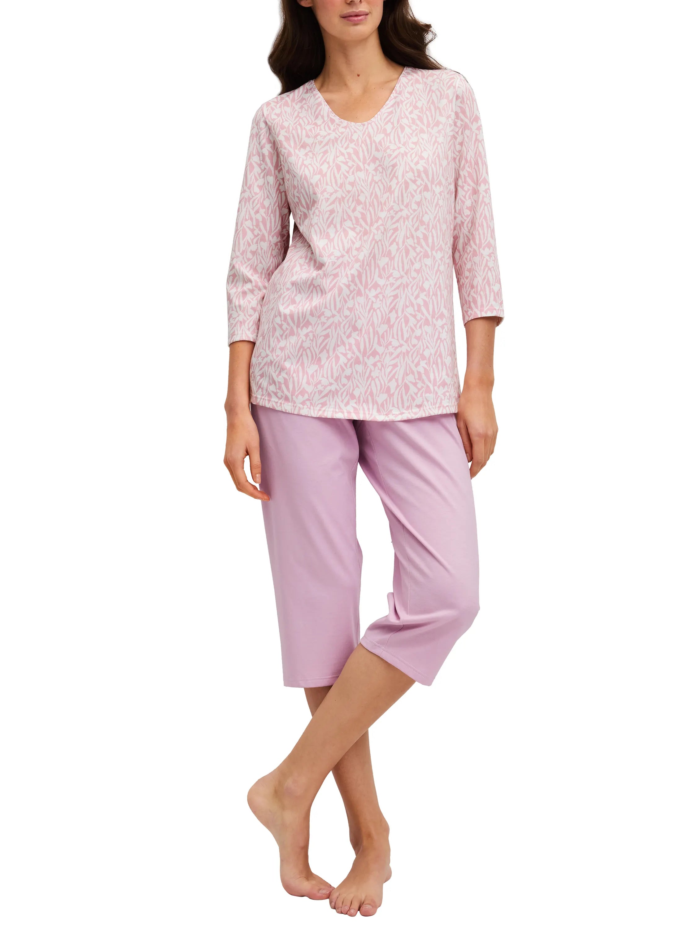 Pyjama 3/4 aus Baumwolle