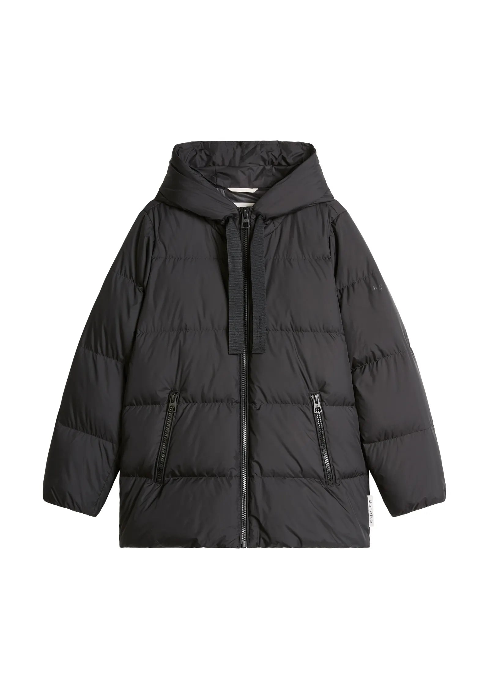 Puffer-Daunenjacke mit Kapuze