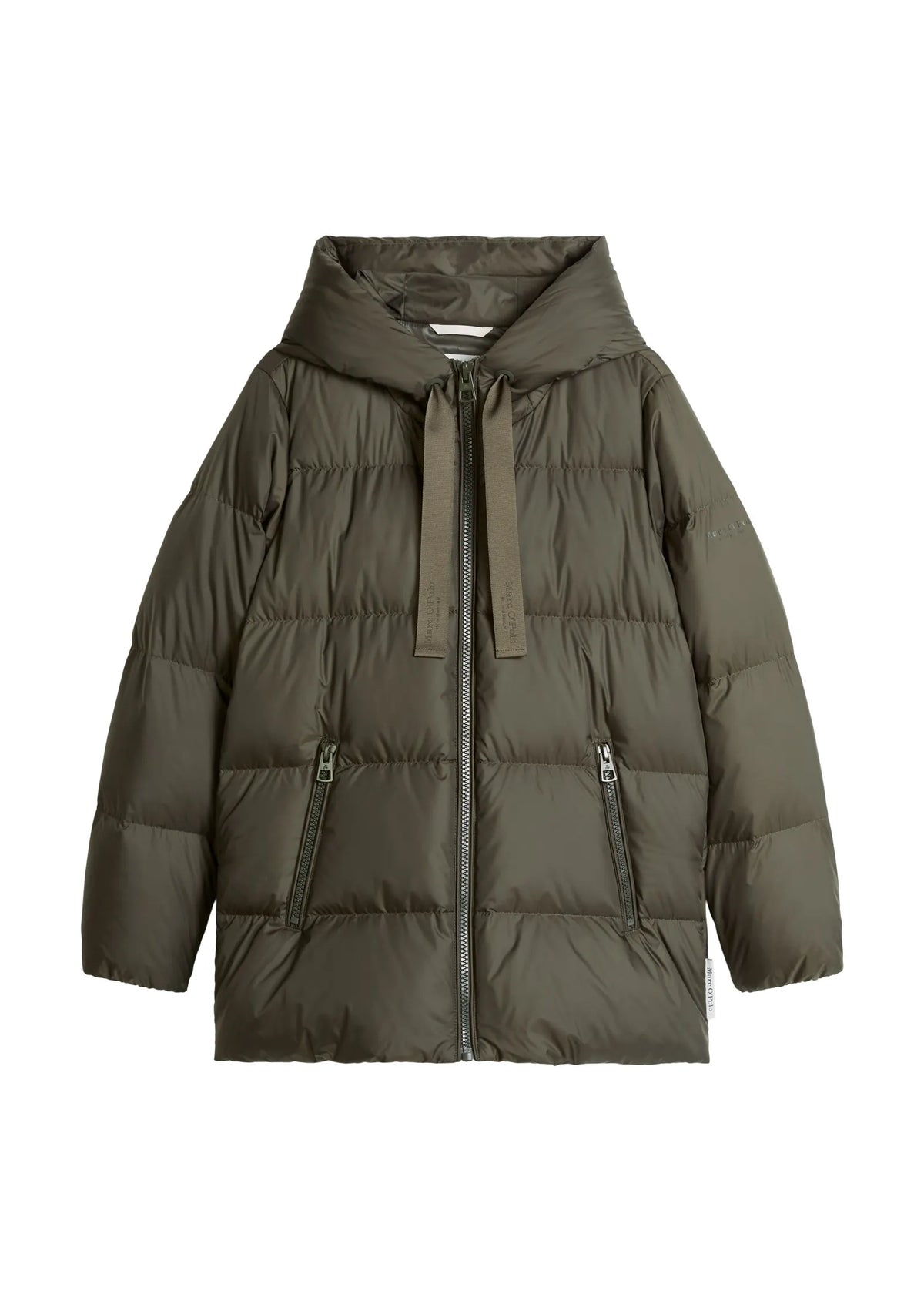 Puffer-Daunenjacke mit Kapuze