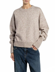Strickpullover mit Rundhalsausschnitt