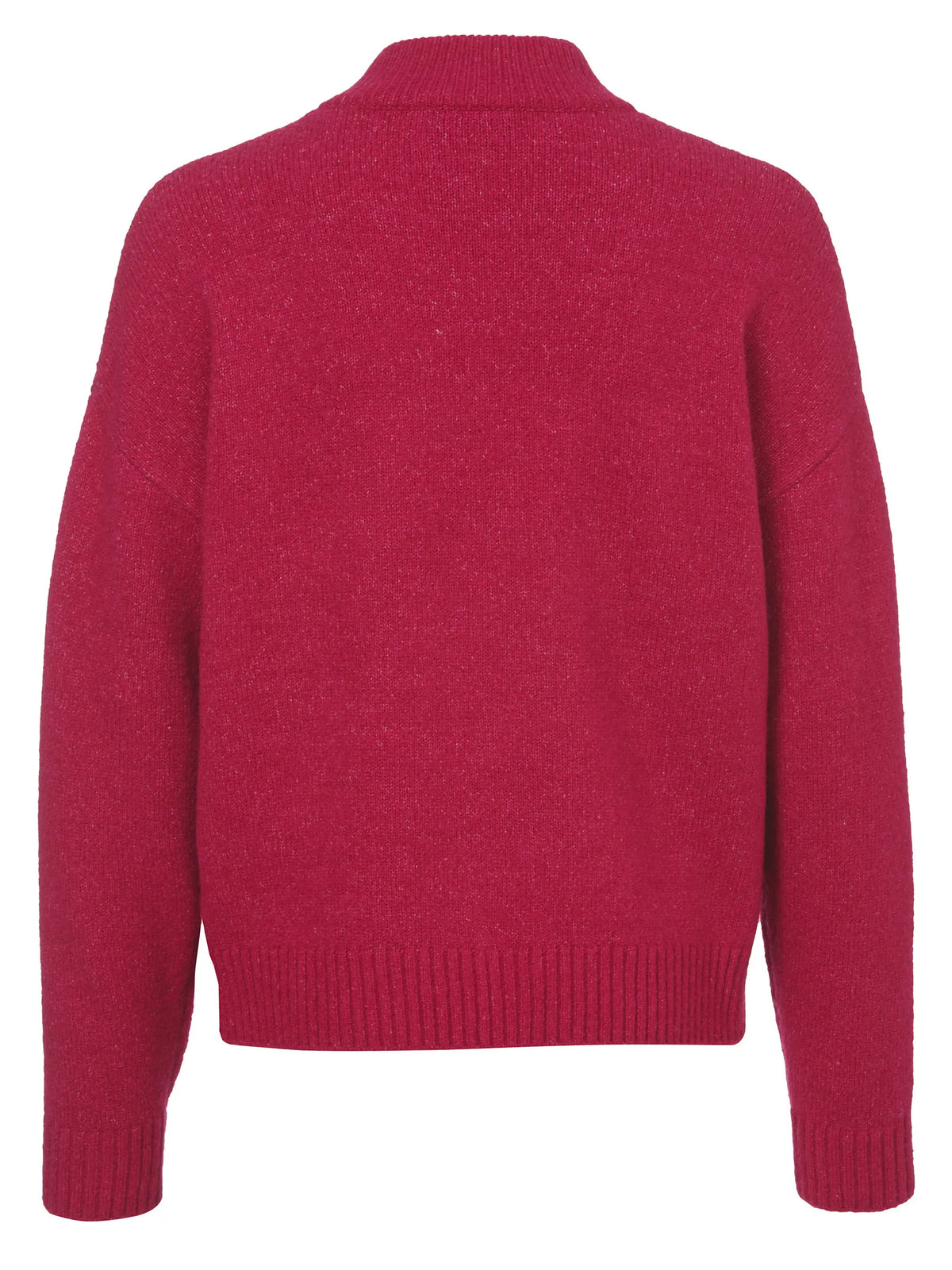 Strickjacke mit Bündchenkragen