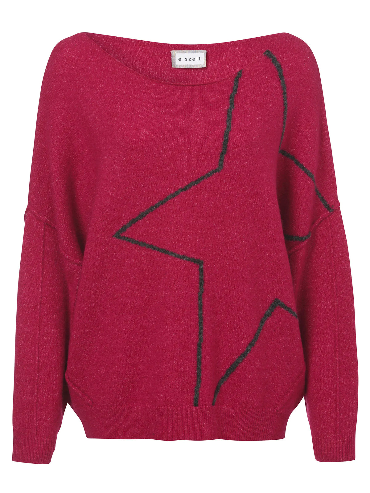 Strickpullover mit U-Boot-Ausschnitt