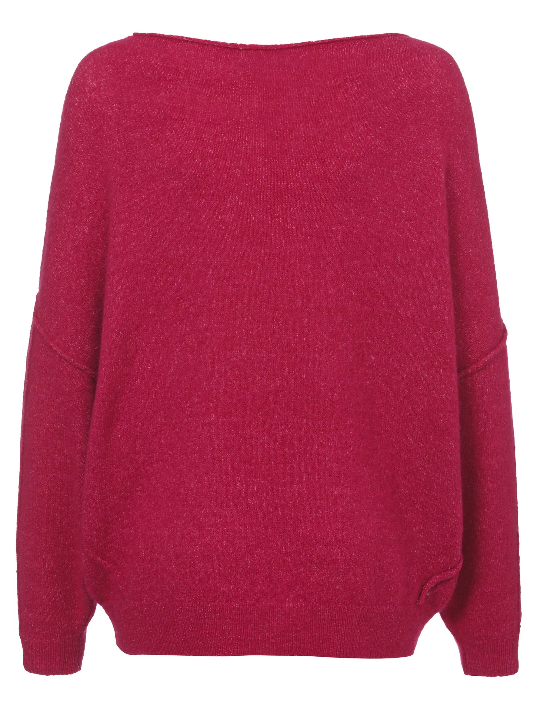 Strickpullover mit U-Boot-Ausschnitt