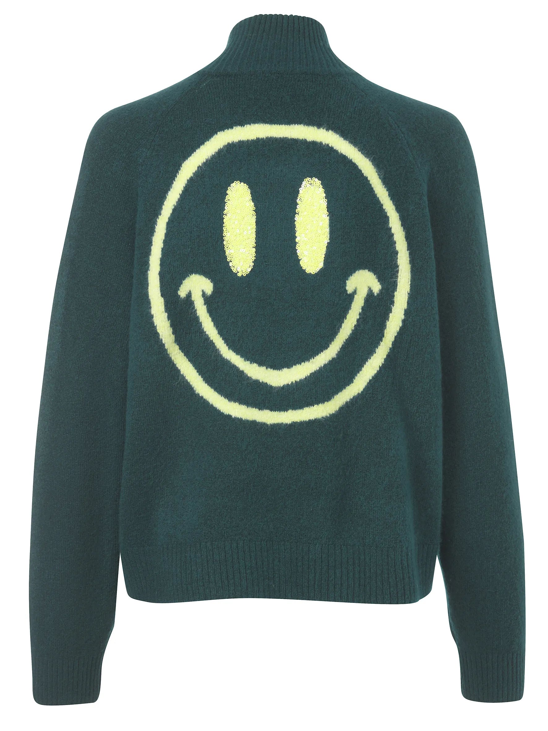 Strickjacke mit Stehkragen