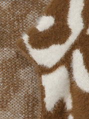 Strickjacke mit Leo-Muster