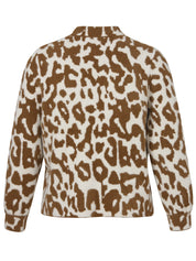 Strickjacke mit Leo-Muster
