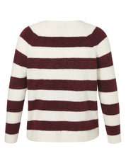 Gestreifter Strickcardigan