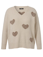 Strickpullover mit V-Ausschnitt