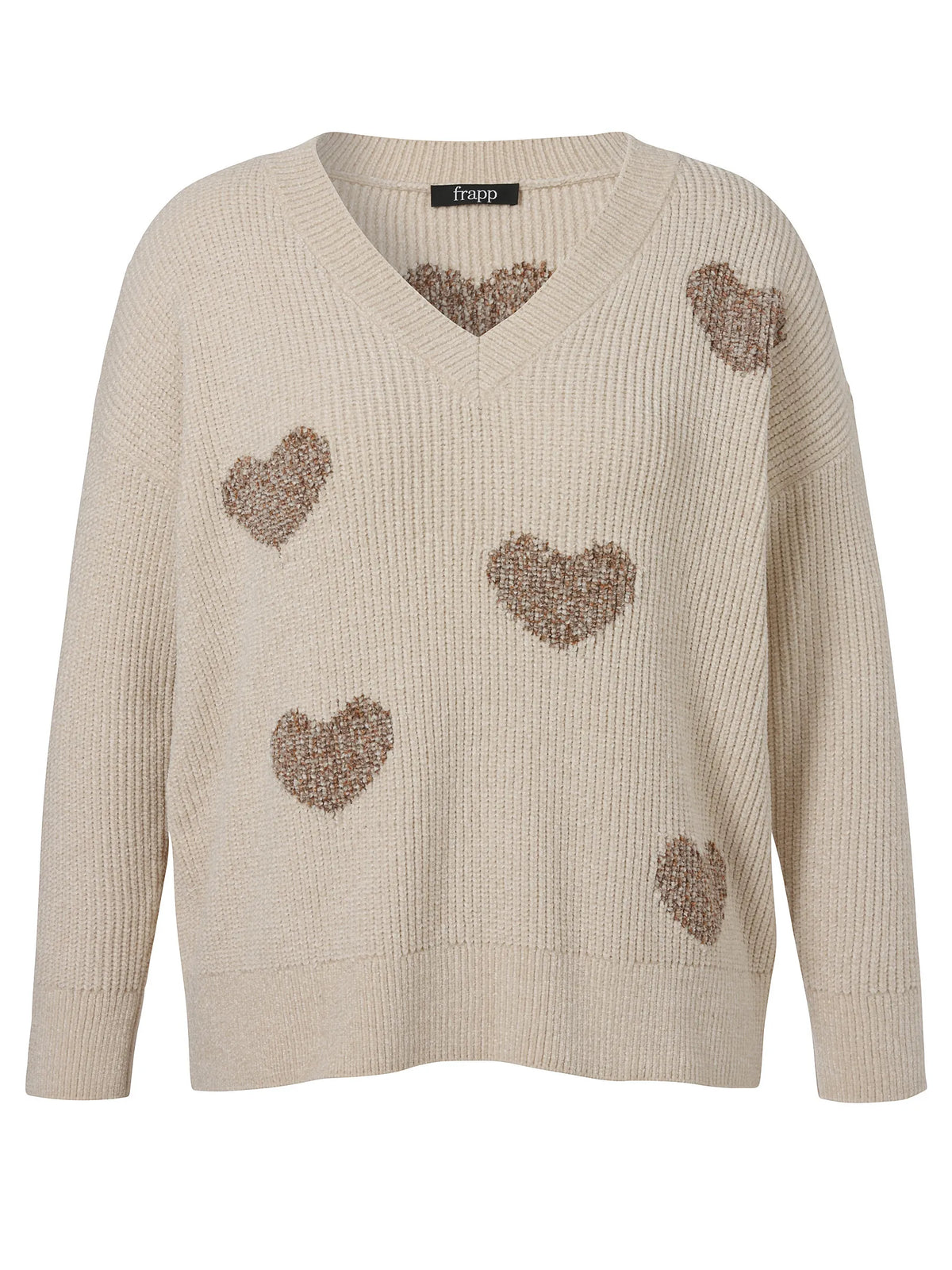 Strickpullover mit V-Ausschnitt