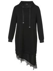 Sweatshirtkleid Midi aus Viskosemix