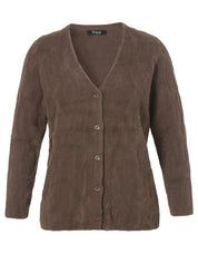 Strickjacke mit V-Ausschnitt